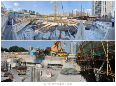 副會長單位奔朗新材料助力陳村地標(biāo)性建筑建設(shè)